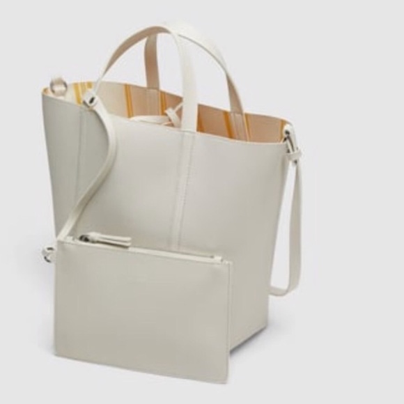 Zara Handbags - ZARA REVERSIBLE TOTE WITH POUCH